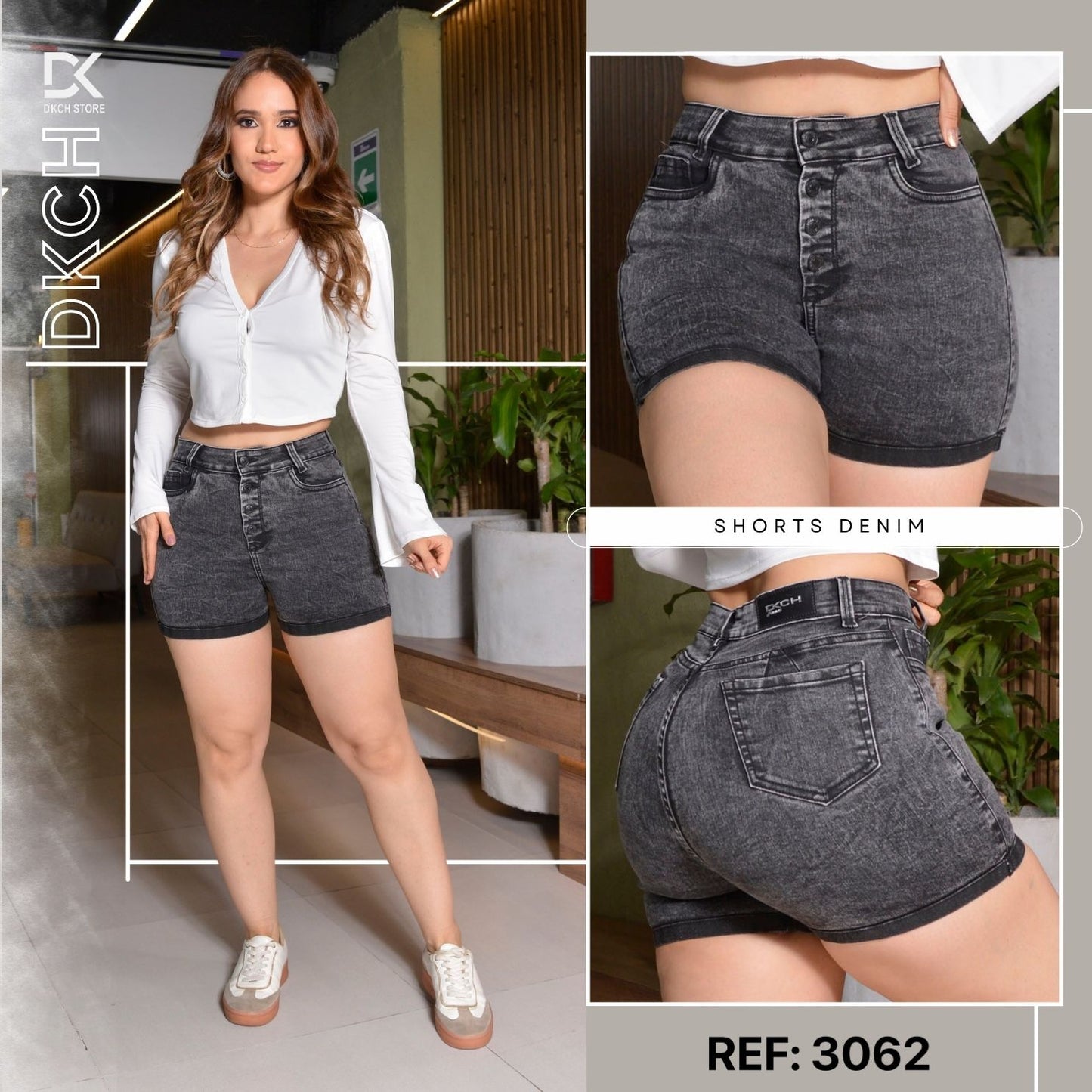 SHORT TIRO ALTO STRECH REF 3062