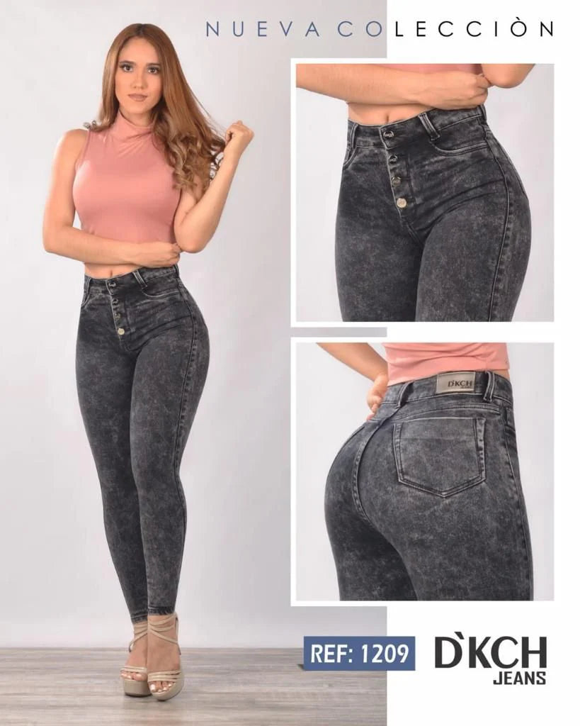 JEANS SKINNY TIRO ALTO REF 1209
