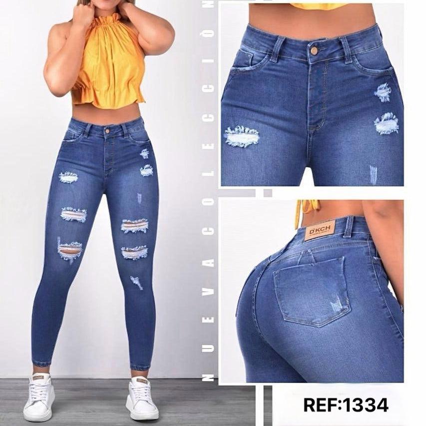 JEANS SKINNY TIRO ALTO REF 1334