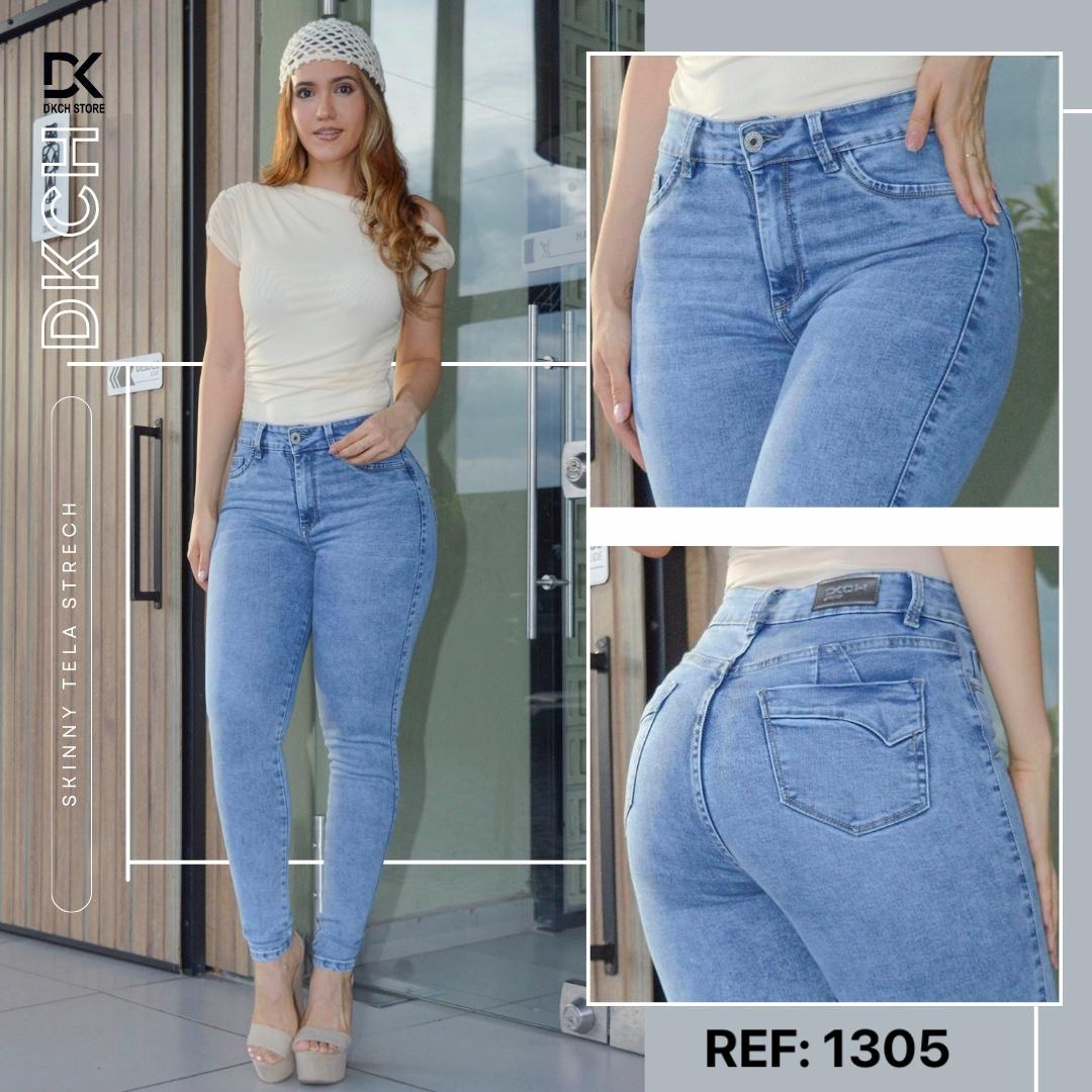 JEANS SKINNY TIRO ALTO REF 1305