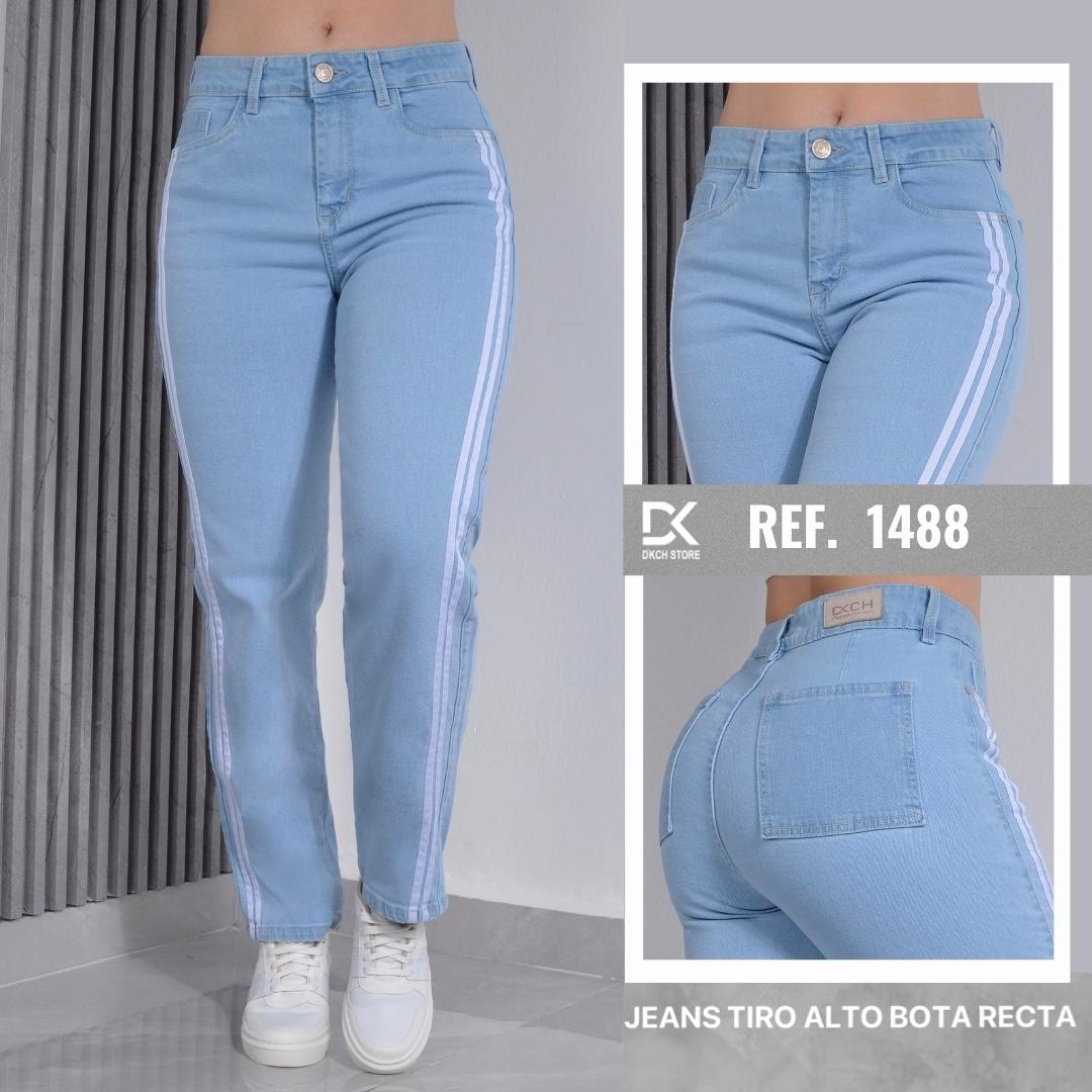 JEANS CARGO BOTA RECTA SEMI RIGIDO REF 1488