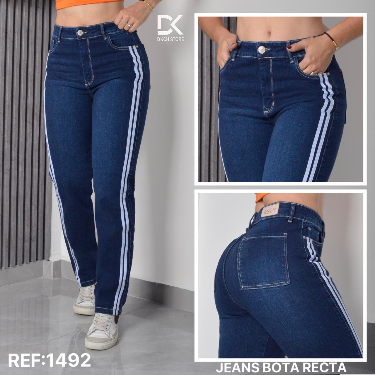 JEANS CARGO BOTA RECTA SEMI RIGIDO REF 1492