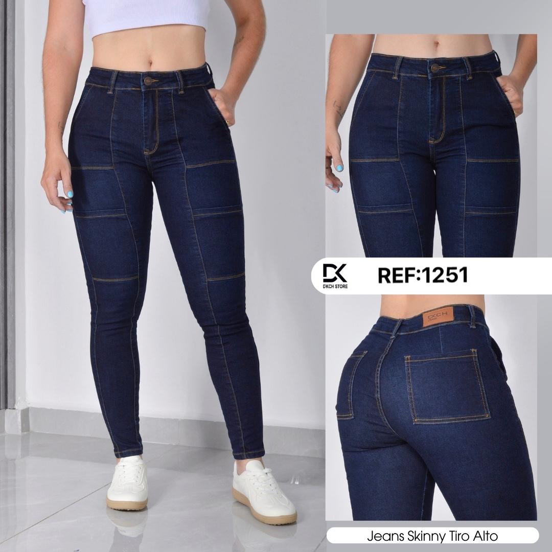JEANS SKINNY TIRO ALTO REF 1251