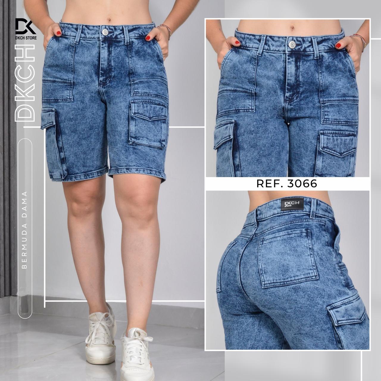 BERMUDA CARGO DAMA SEMI RÍGIDA REF. 3066