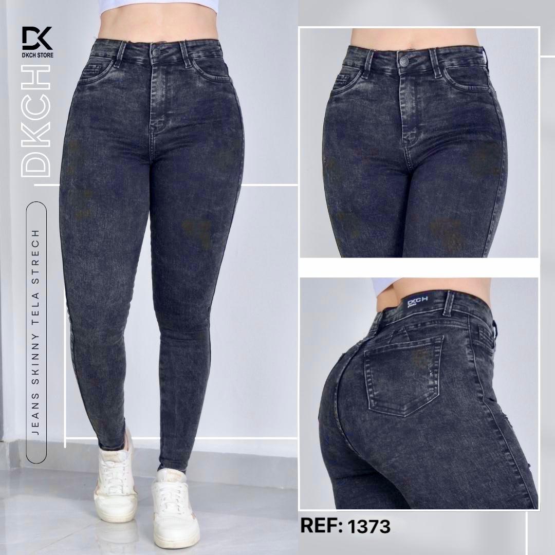JEANS SKINNY TIRO ALTO REF:1373
