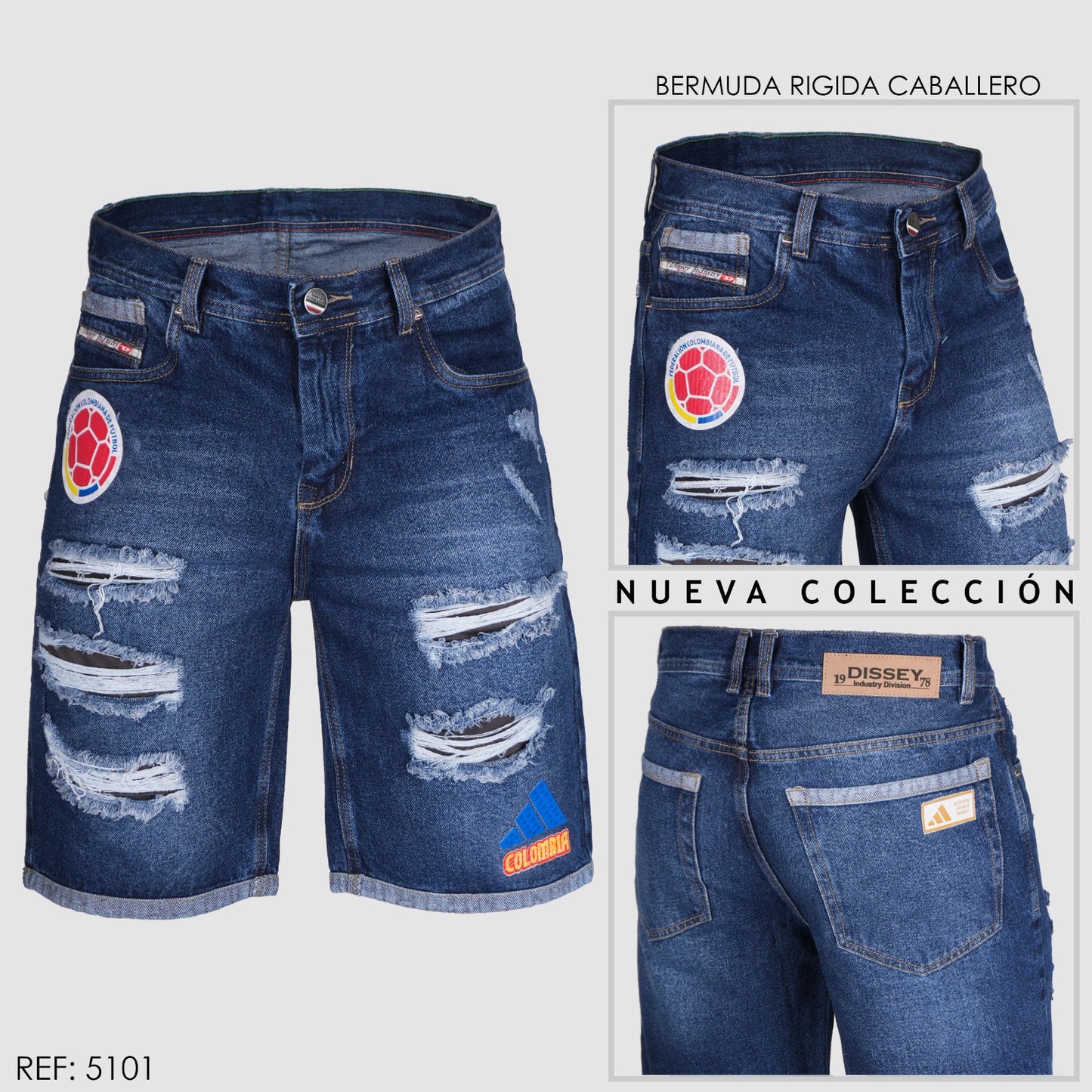 BERMUDA CABALLERO RÍGIDA REF 5101-1