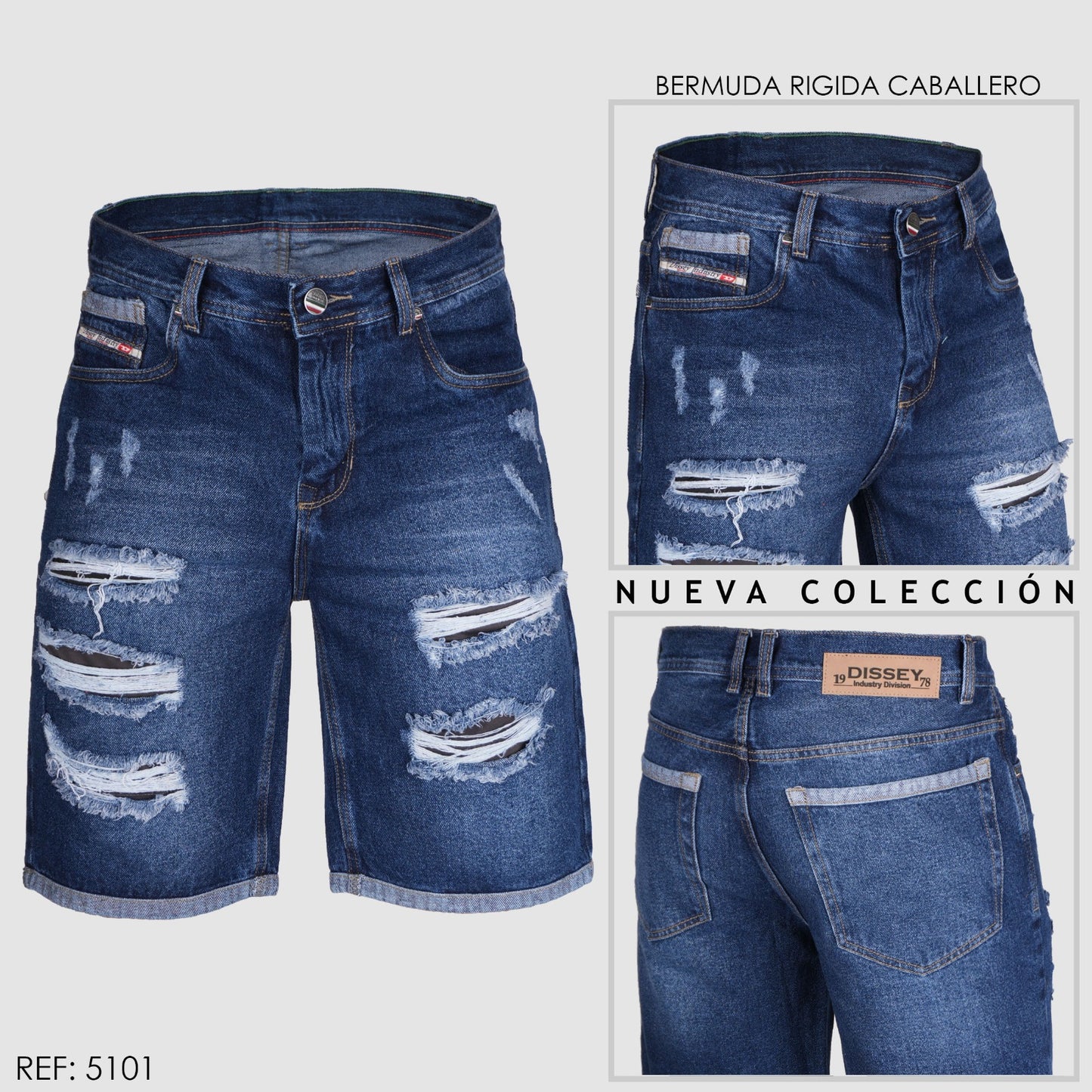 BERMUDA CABALLERO RÍGIDA REF 5101