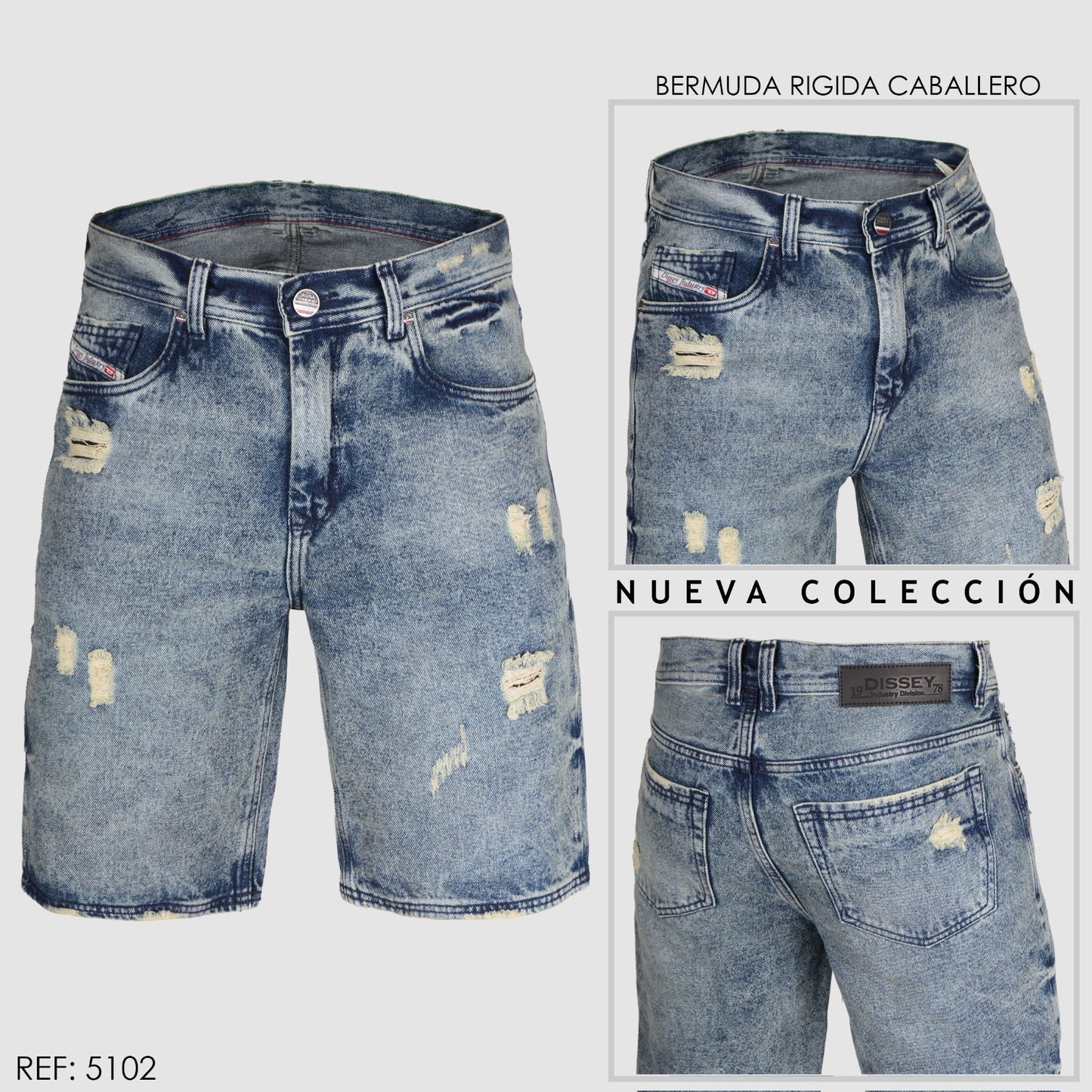 BERMUDA CABALLERO RÍGIDA REF 5102