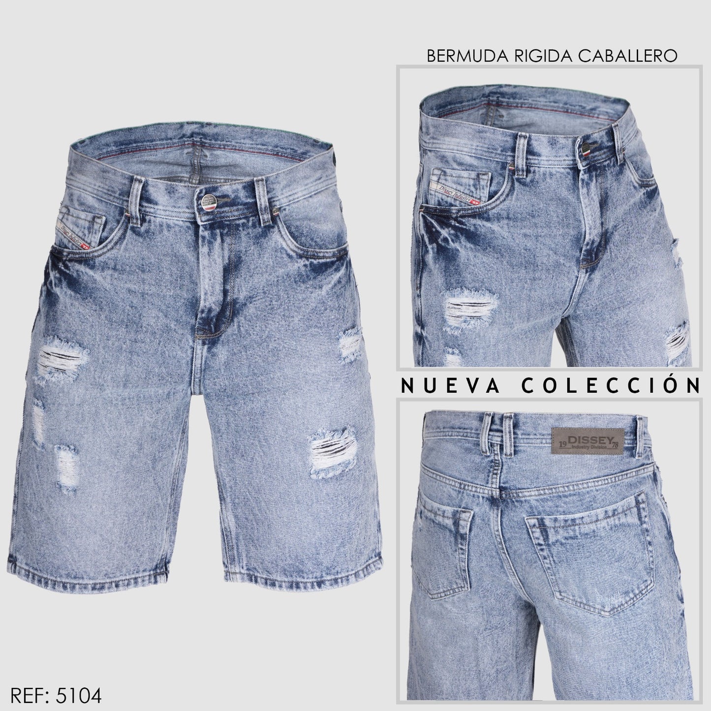 BERMUDA CABALLERO RÍGIDA REF 5104