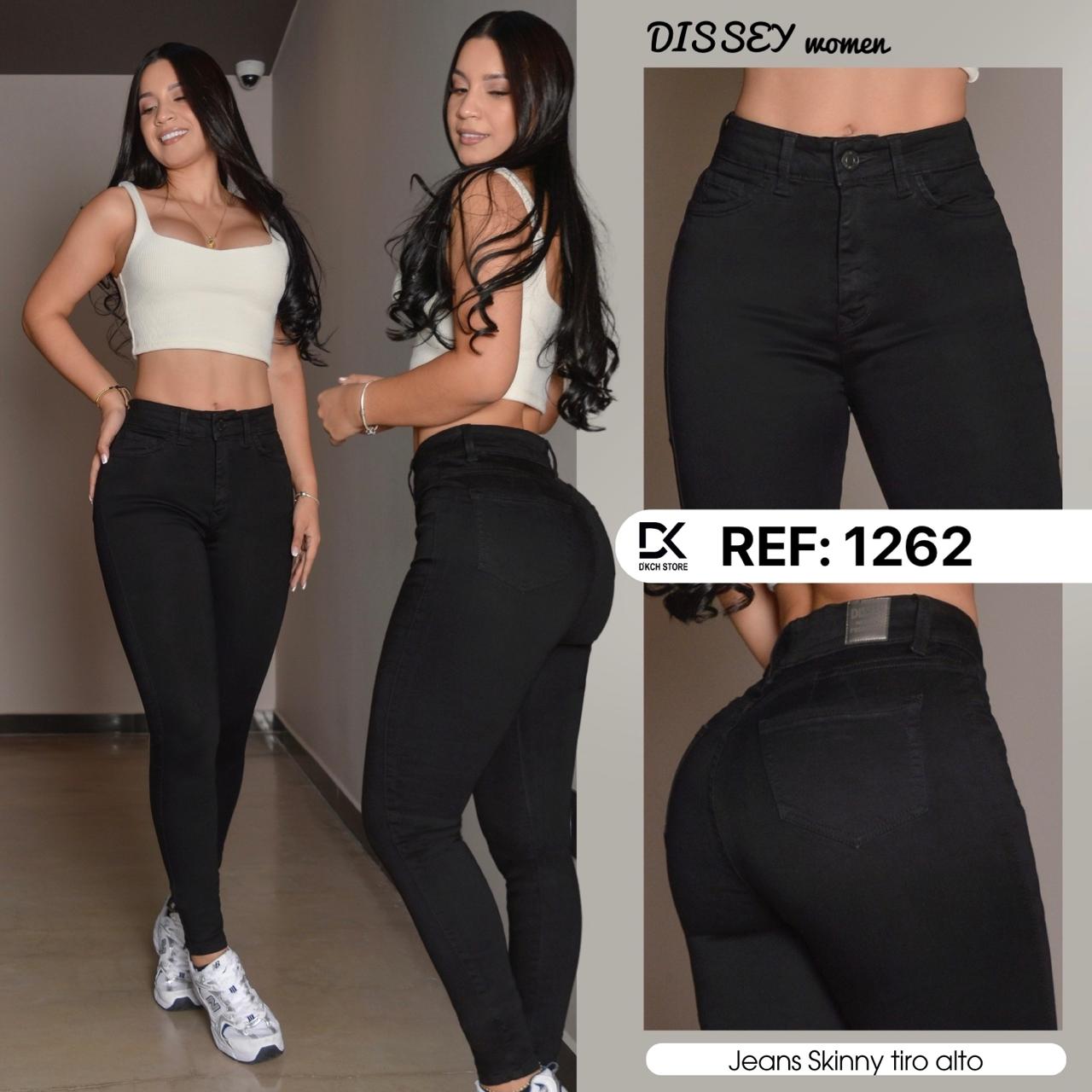 JEANS SKINNY TIRO ALTO REF 1262