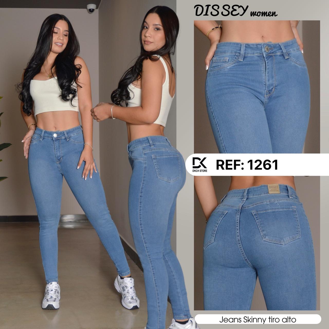 JEANS SKINNY TIRO ALTO REF 1261