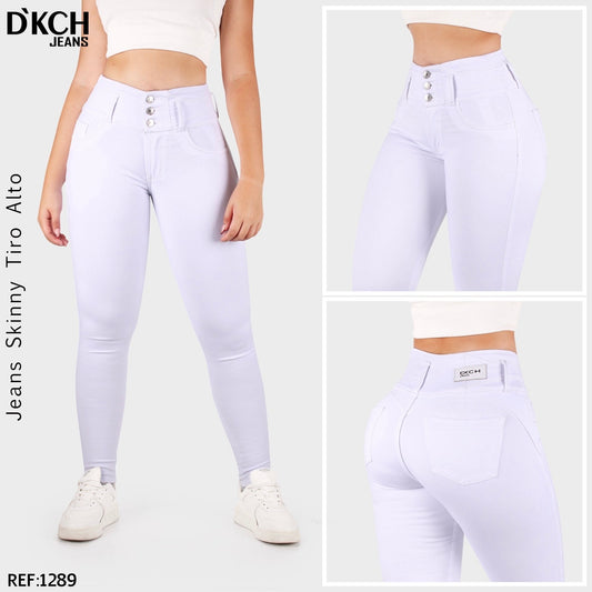 JEANS SKINNY TIRO ALTO CONTROL ABDOMEN REF 1289