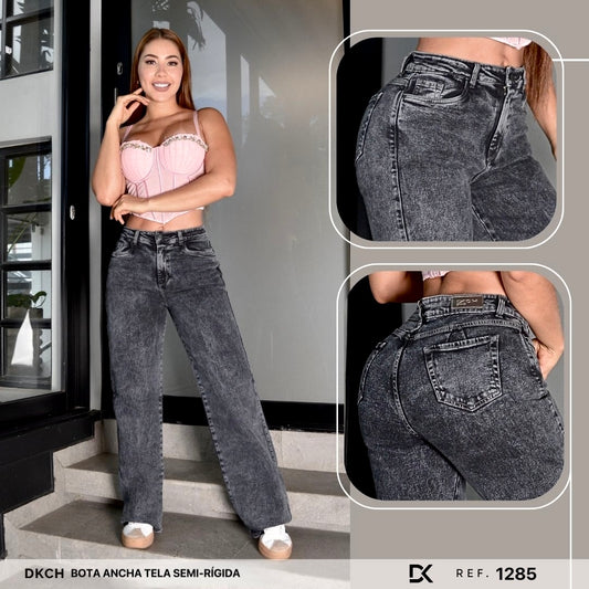 JEANS BOTA ANCHA SEMI RIGIDO REF. 1285