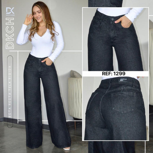 PANTALÓN  BOTA SUPER  ANCHA  RIGIDO REF. 1299