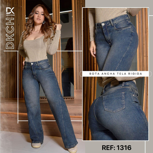 PANTALON  BOTA ANCHA SEMI RIGIDO REF. 1316