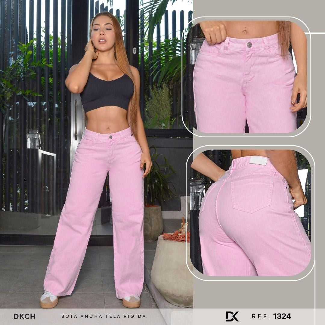 JEANS BOTA ANCHA RIGIDO REF. 1324