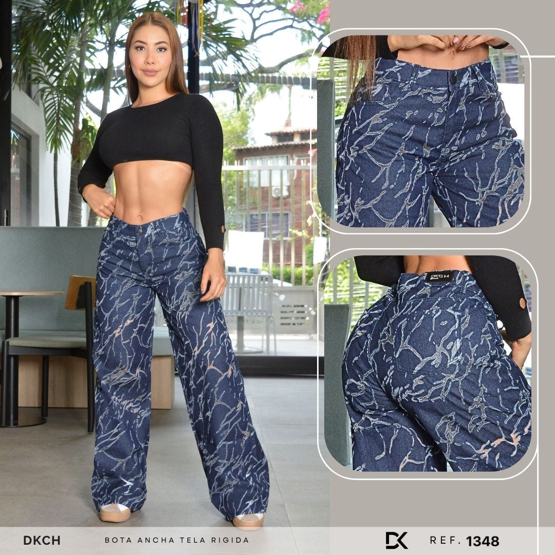 JEANS BOTA ANCHA RIGIDO REF. 1348