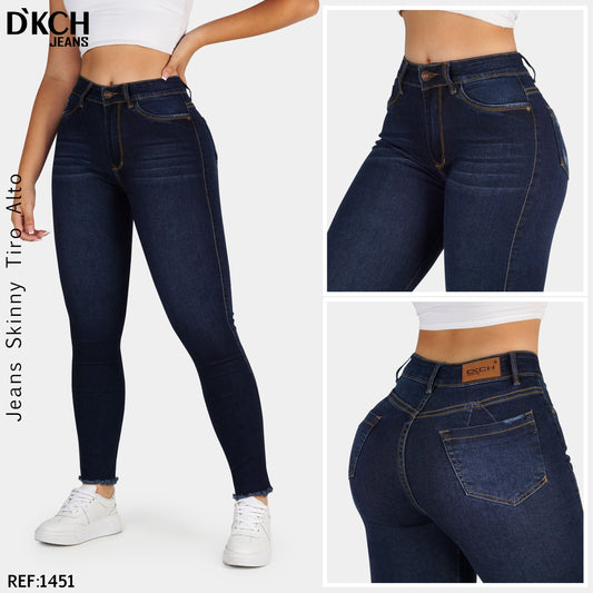 JEANS SKINNY TIRO ALTO REF 1451