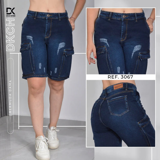 BERMUDA DAMA SEMI RÍGIDA REF. 3067