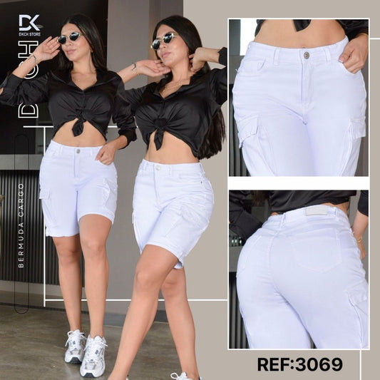 BERMUDA CARGO DAMA SEMI RÍGIDA REF. 3069