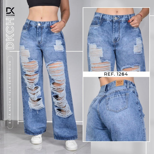PANTALON  BOTA ANCHA SEMI RIGIDO REF. 1264