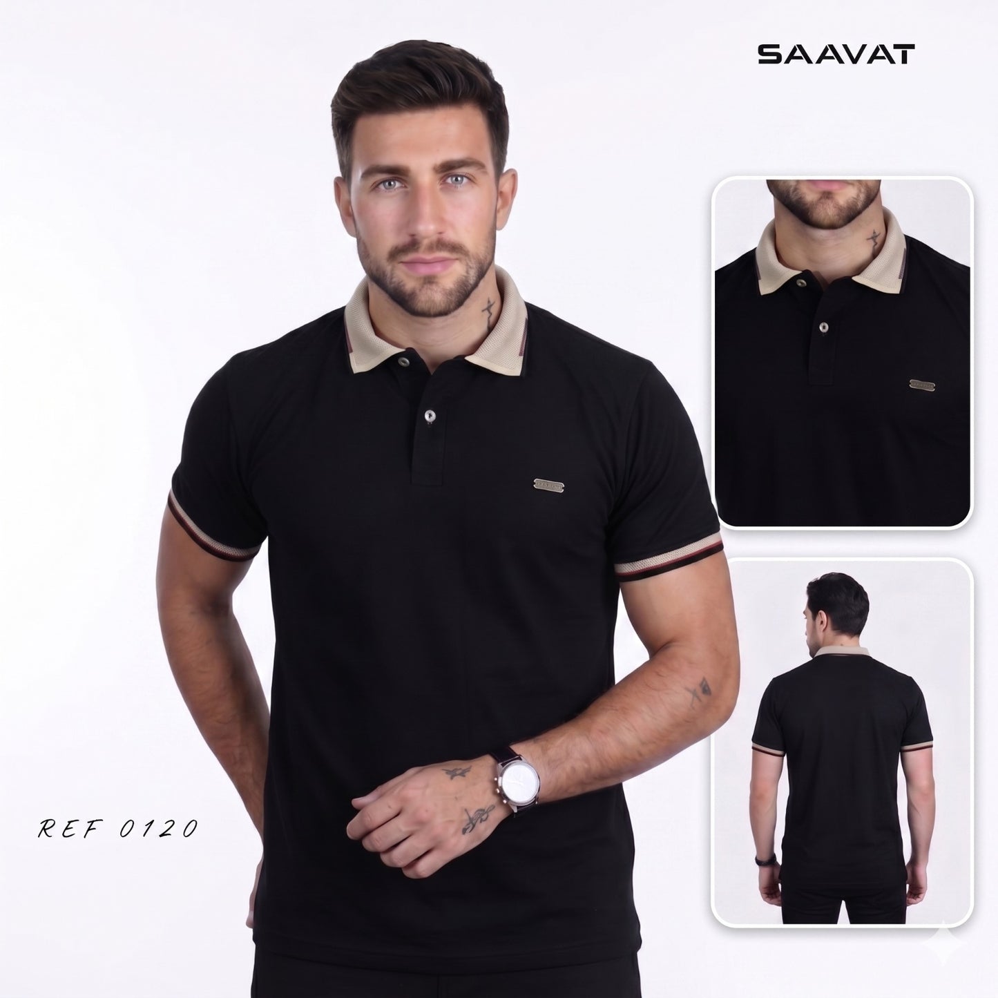 CAMISETA TIPO POLO REF. 0120