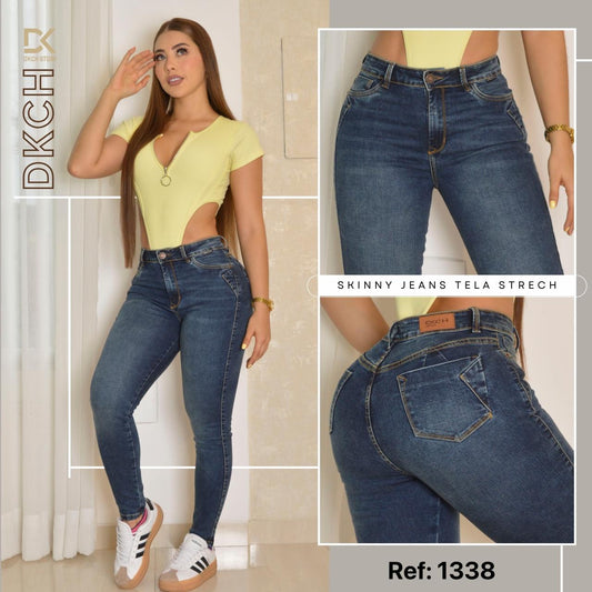 JEANS SKINNY TIRO ALTO REF 1338