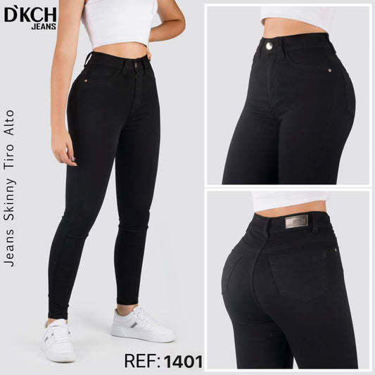 JEANS SKINNY TIRO ALTO REF 1401