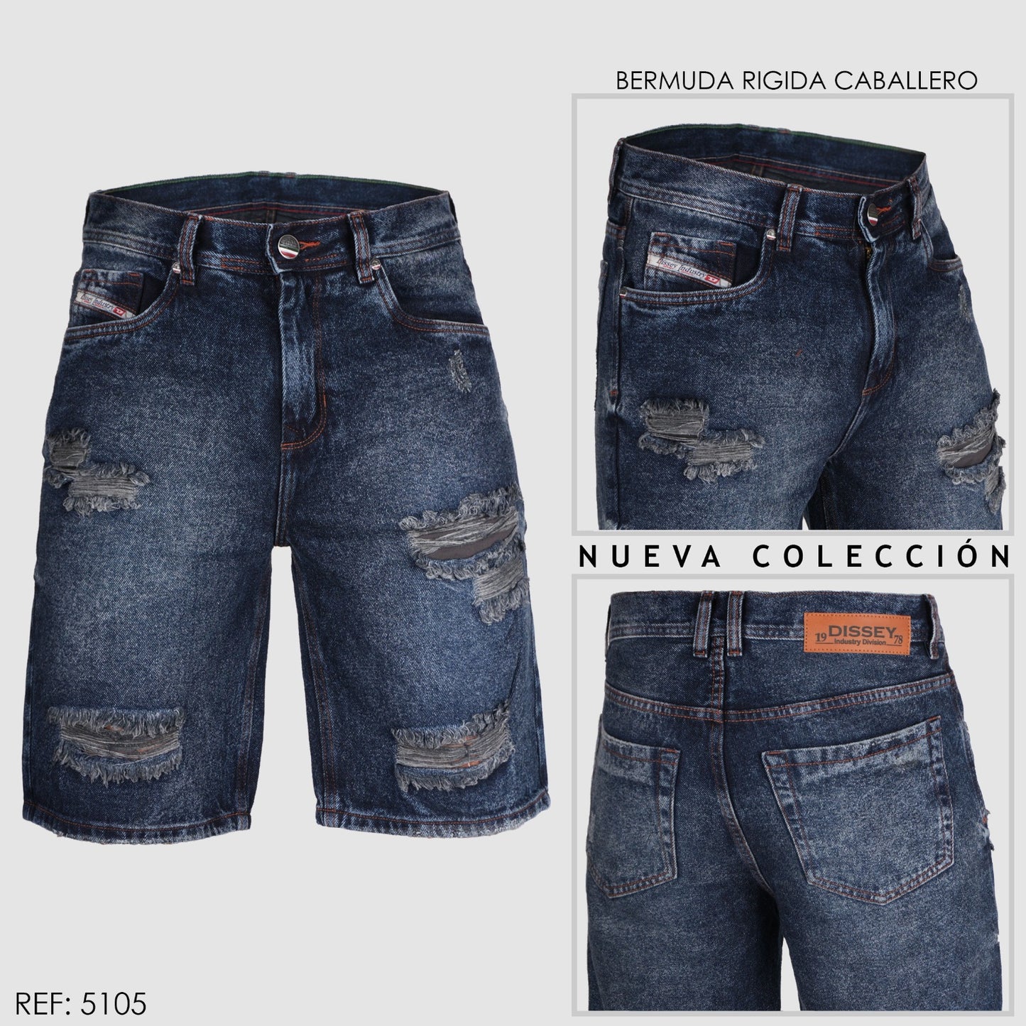 BERMUDA CABALLERO RÍGIDA REF 5105