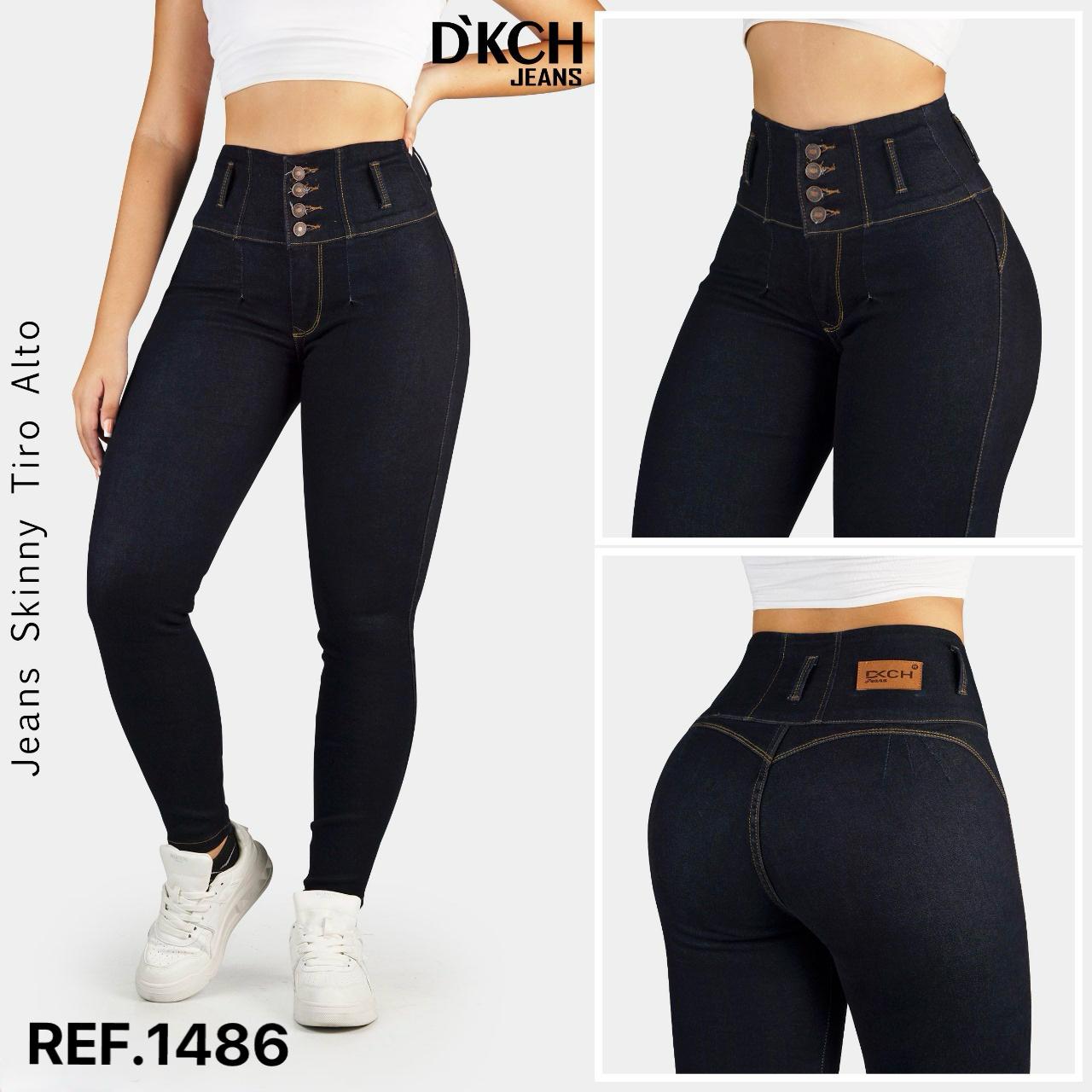 JEANS SKINNY TIRO ALTO REF 1486