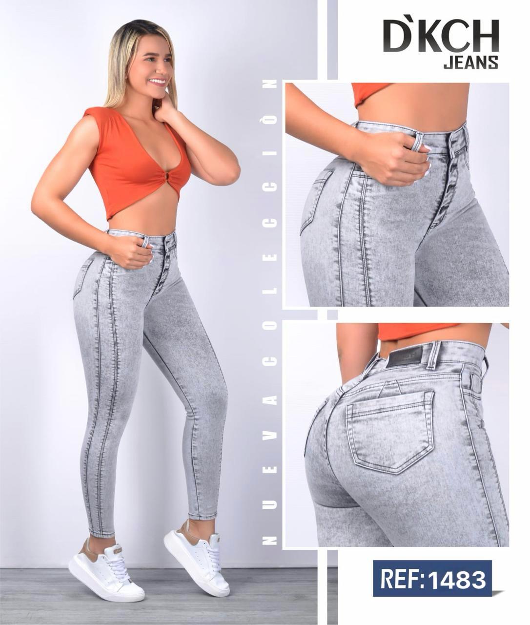 JEANS SKINNY TIRO ALTO REF 1483