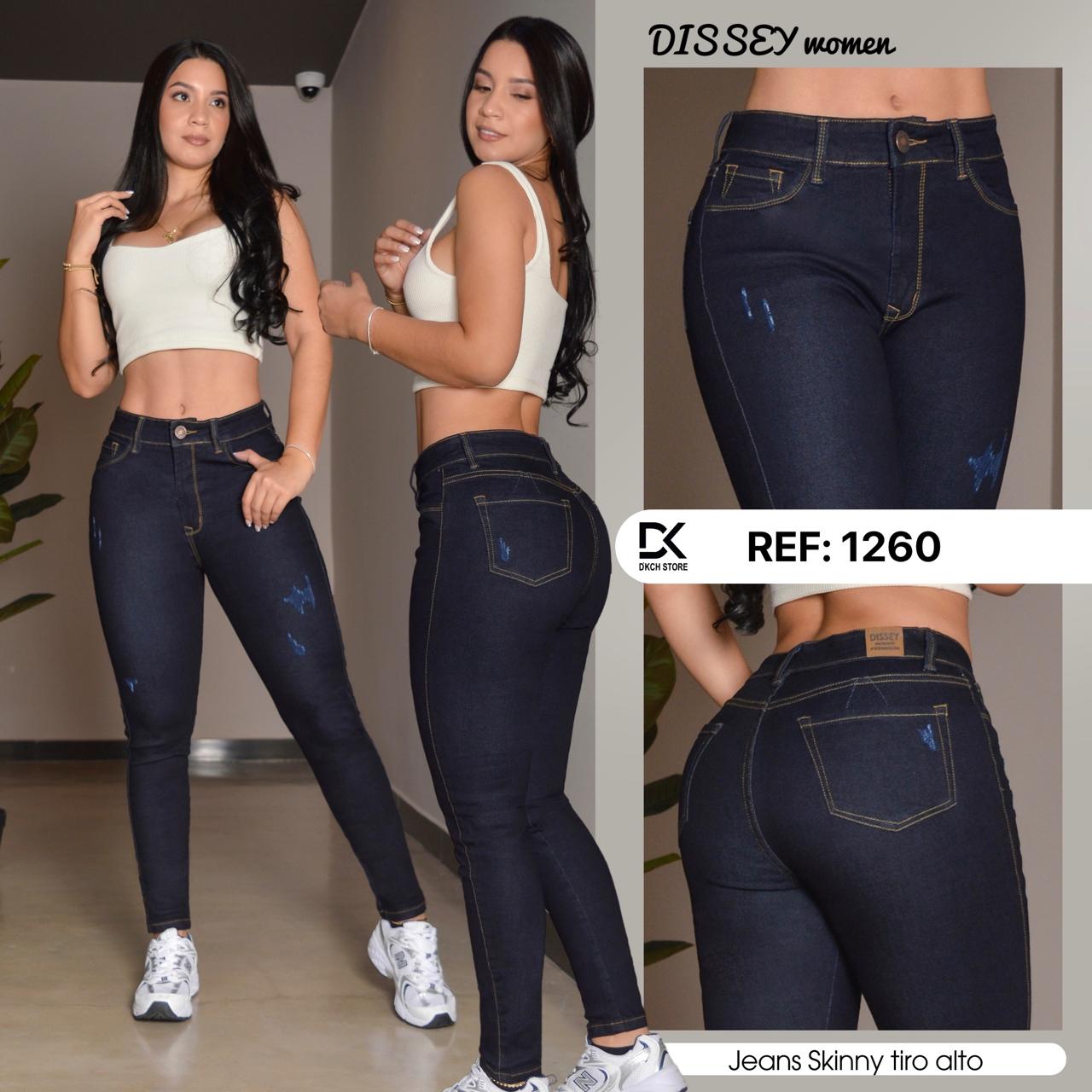 JEANS SKINNY TIRO ALTO REF 1260