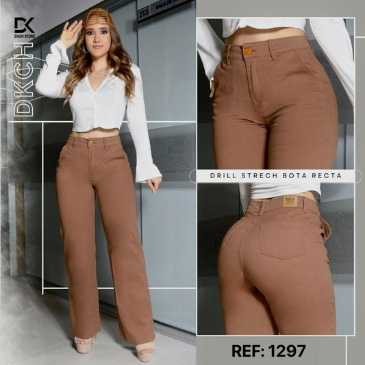 PANTALON DRILL STRECH BOTA RECTA REF. 1297