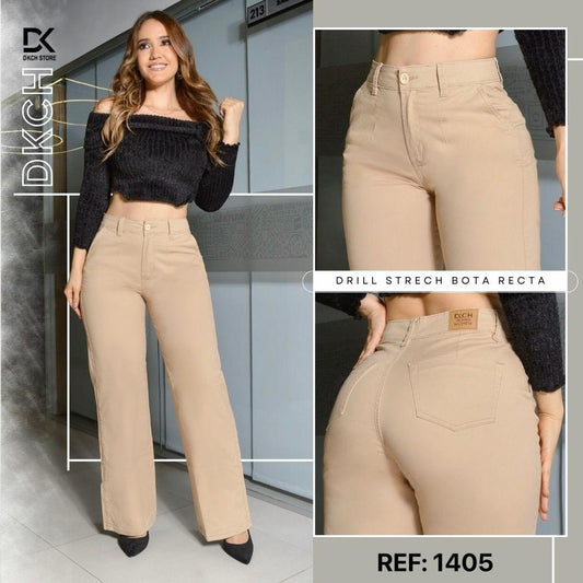 PANTALON DRILL STRECH BOTA RECTA REF. 1405