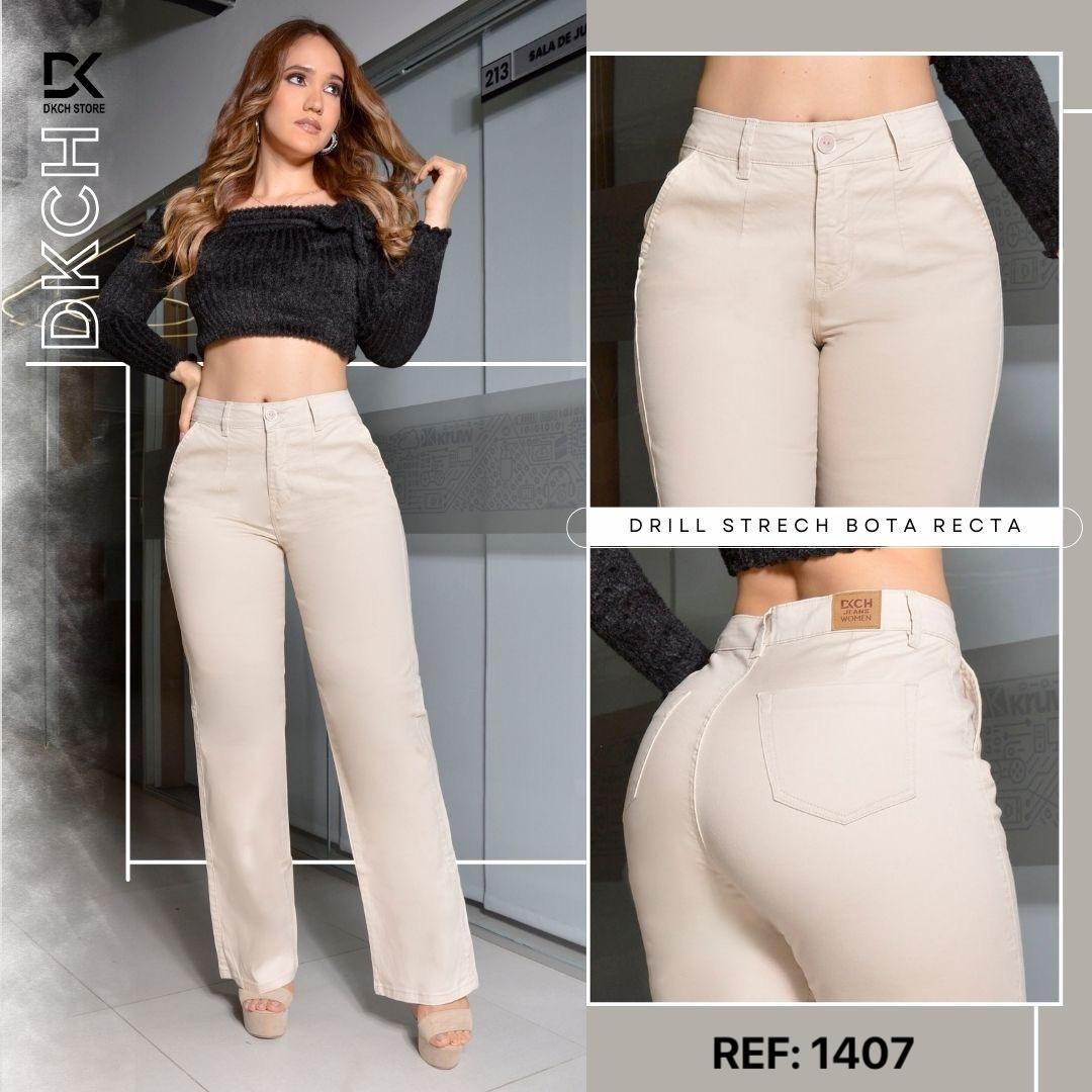 PANTALON DRILL STRECH BOTA RECTA REF. 1407