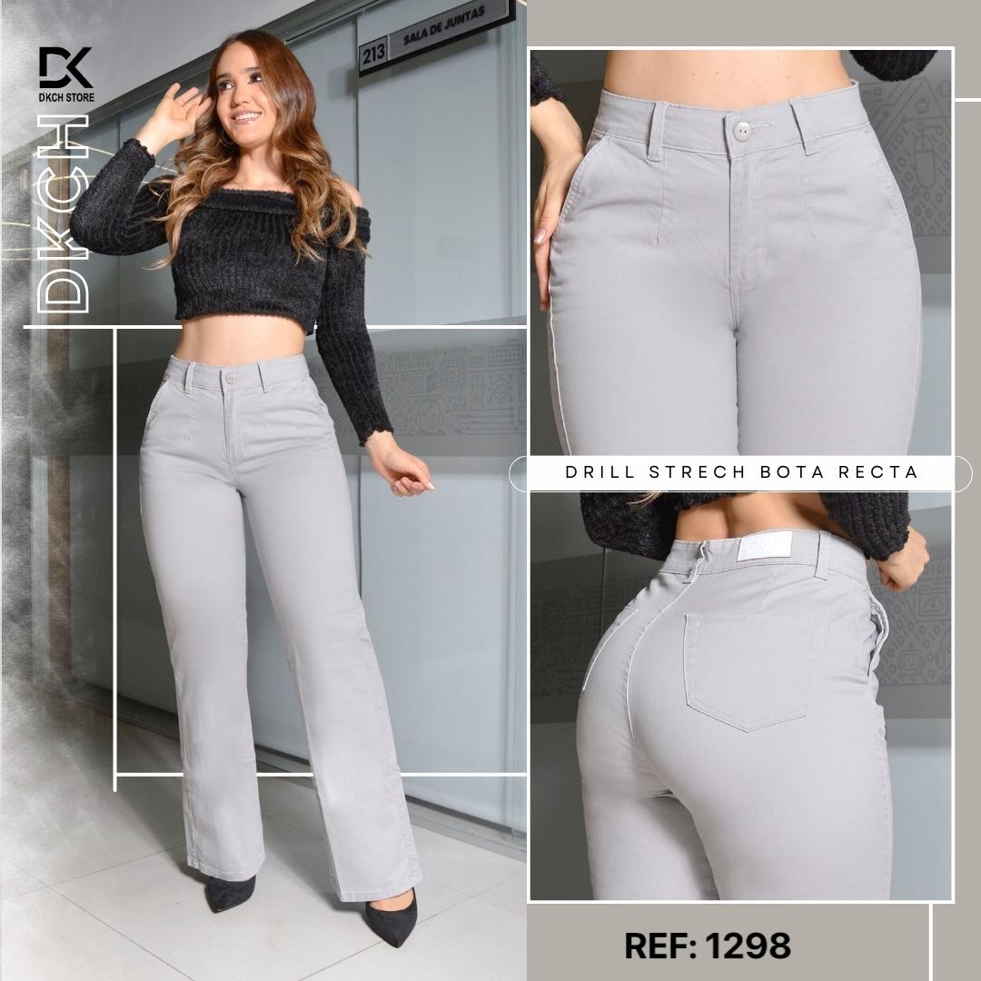 PANTALON DRILL STRECH BOTA ANCHA REF. 1298