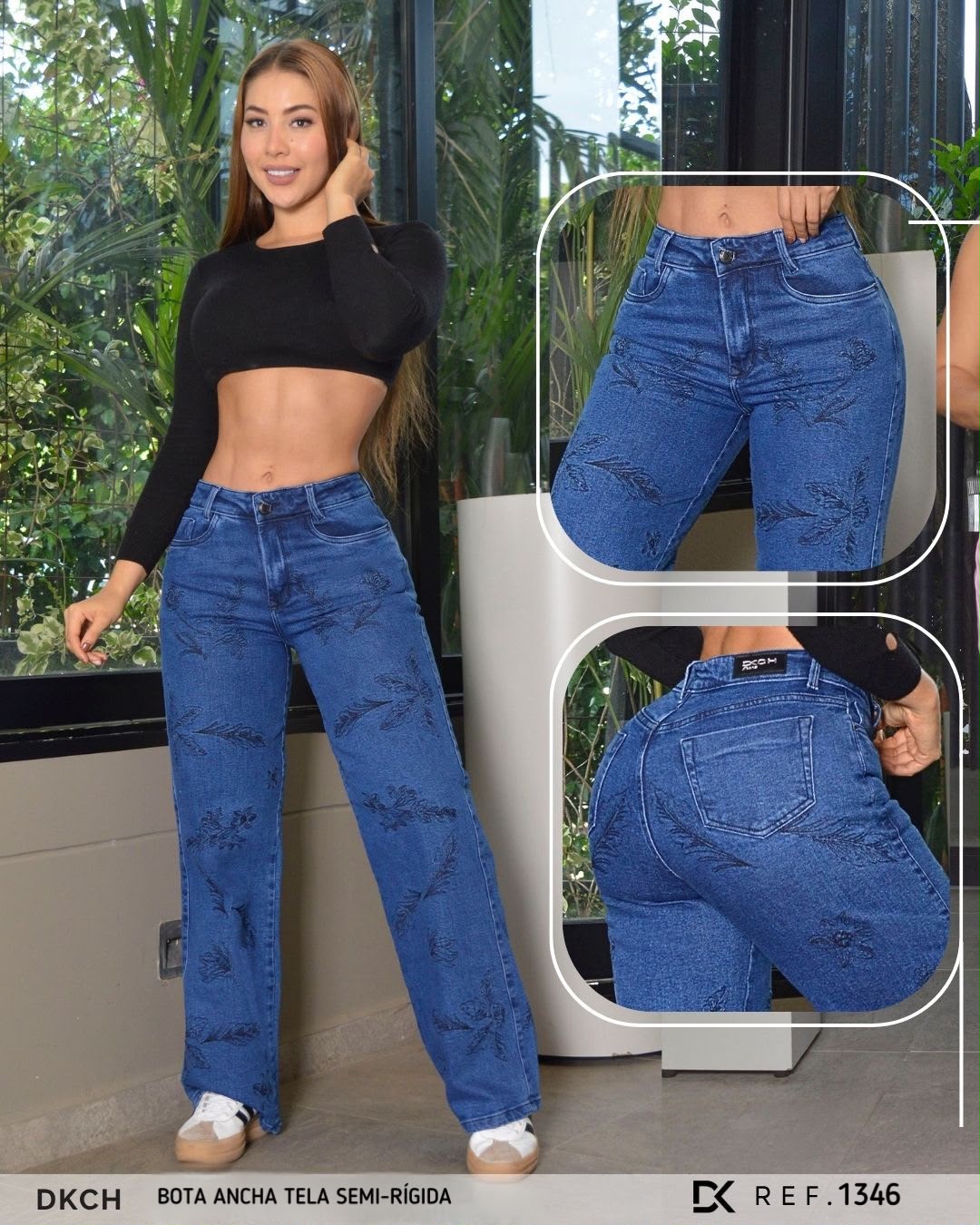 PANTALON  BOTA ANCHA SEMI RIGIDO REF. 1346
