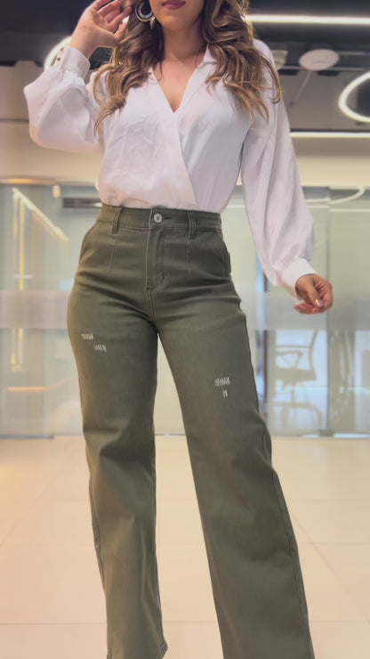 PANTALON  BOTA ANCHA SEMI RIGIDO REF. 1309